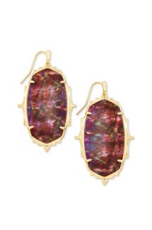 Baroque Ella Drop Earring-Mauv