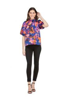 Ruched Neck Top