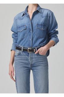 Cropped Western Shirt