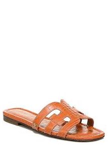 Croco Slide Sandal