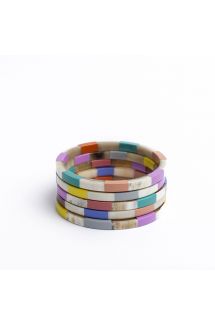 Colorful Tile Bangle Set