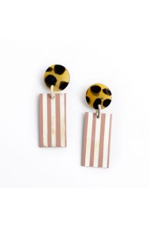 Sandy Stripe Cabana Earrings