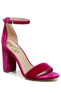 Yaro Velvet Block Heel Sandal