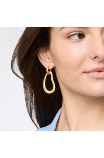 Wave Doorknocker Earring