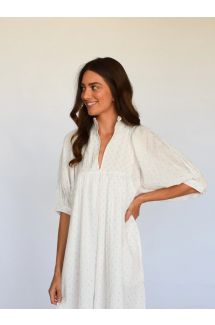 High Neck Midi Dress