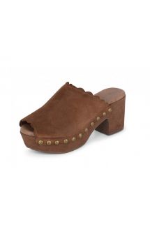 Genessis Peep Toe Studded Clog