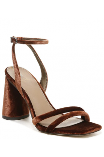 Kia Velvet Block Heel Sandal