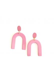 Light Pink Horseshoe Earrings