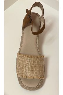 Raffia Wedge Sandal