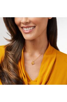 Bee Cameo Solitaire Necklace