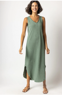 V-Neck Maxi Tank Dress