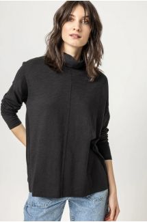 Long Sleeve Easy Mock Neck