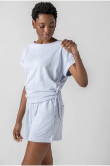 Ruched Side Boatneck