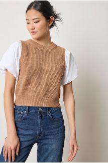 Mixed Media Pullover Sweater