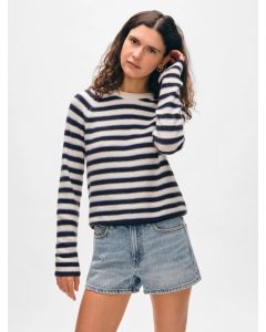 Cashmere Striped Sweatshirt