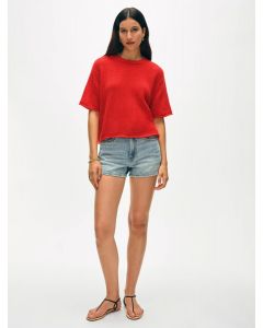 Cashmere Waffle Mesh Tee