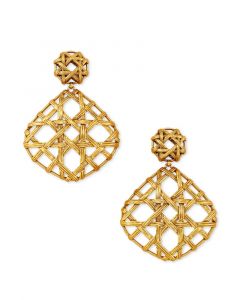 Kendra Scott Natalie Stmnt Earring-Vint Gol