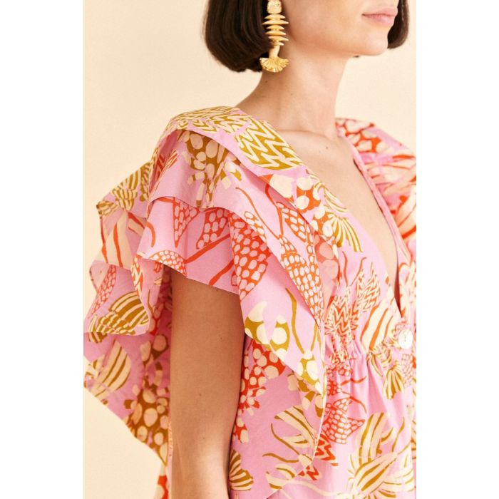 Mixed Lobsters Mini Dress