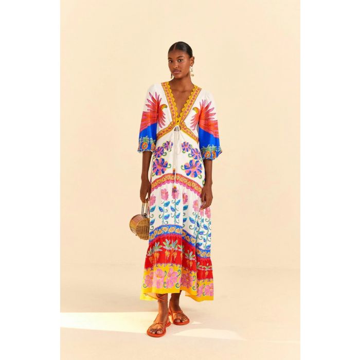Vivid Garden Maxi Dress