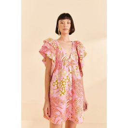★SCULPTOR★ Acid Farm Mini Dress Mocha SC25S312BR 309152_front.jpg