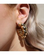 Coiled Gold Hoop