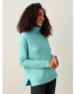 Ribbed Stand Neck Sweater