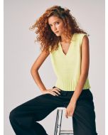 Cotton Rope V-Neck Vest
