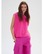 Cashmere Air Plush Ribbed Vest