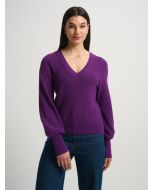 Cotton Silk Blouson Sleeve Top