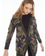 Camo Printed Cardigan