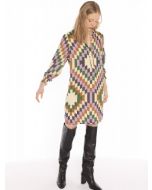 Geometric Print Shift Dress