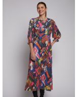 Kara Sequin Print Dress
