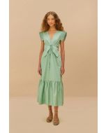 Green Butterfly Midi Dress