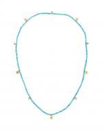 Britt Stretch Necklace- Turq