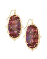 Baroque Ella Drop Earring-Mauv