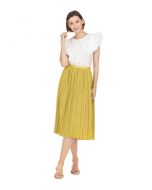 Pleated Midi Skirt