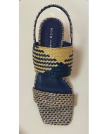 Multi Raffia Slingback Sandal