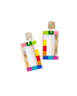 Rainbow Colorblock Earrings