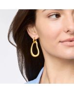 Wave Doorknocker Earring