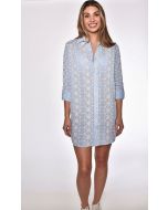 Embroidery Mini Dress