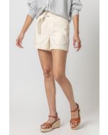 Belted Canvas Shorts