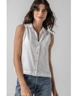 Sleeveless Button Down