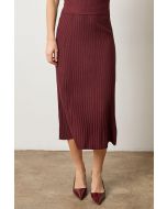 Straight Rib Skirt